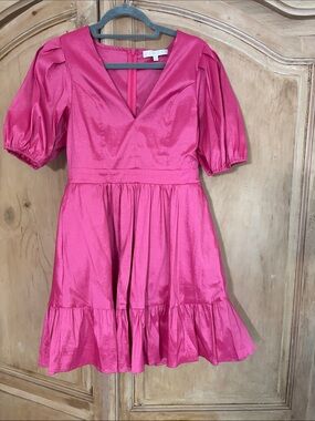Karlie pink v neck shimmery dress!  So cute.  Never worn!